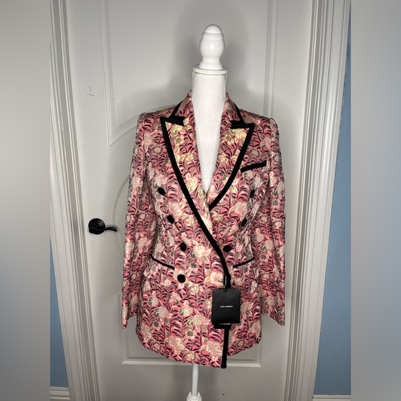 Vintage Dolce & Gabbana Red Raspberry Leather Coat Jacket - Picture 2 of 10
